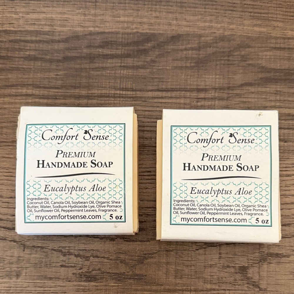 Comfort Sense Eucalyptus Aloe Handmade Soap (Bundle of 2)